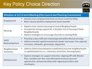 Summary of Key Policy Choices