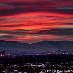 Sunset over Reno