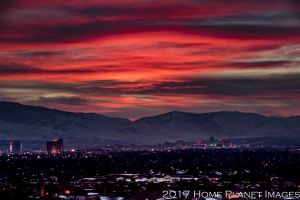 Sunset over Reno
