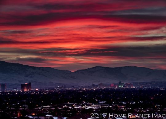 Sunset over Reno