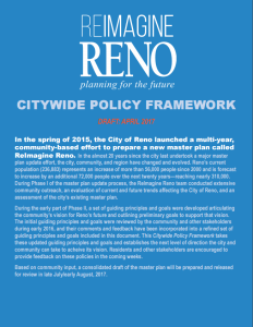 First Page of Draft Citywide Policy Framework Document